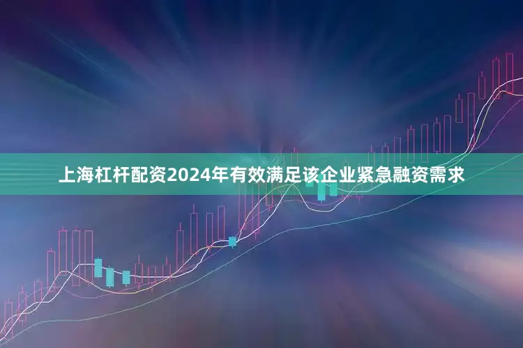 上海杠杆配资2024年有效满足该企业紧急融资需求